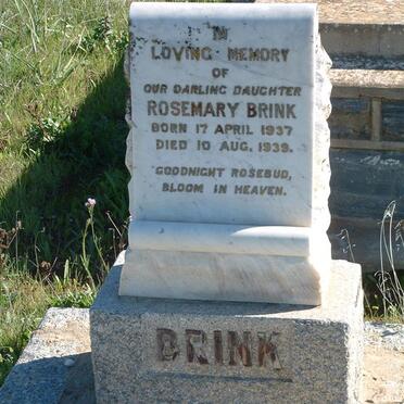 BRINK Rosemary 1937-1939