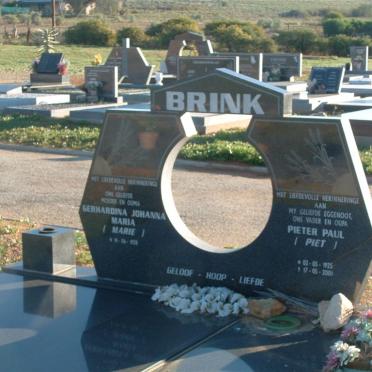 BRINK Pieter Paul 1925-2001 &amp; Gerharda Johanna Maria 1928-_1
