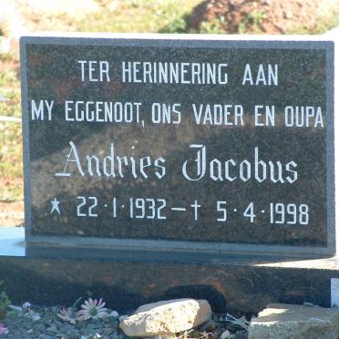 BURGER Andries Jacobus 1932-1998 &amp; Anna Maria Elizabeth 1934-