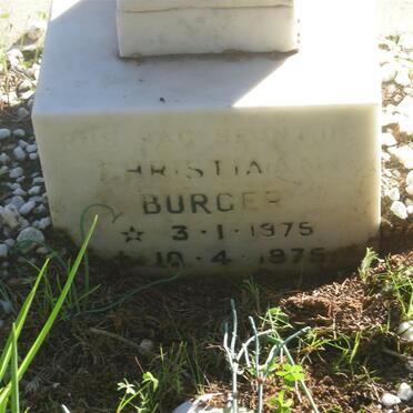 BURGER Christina 1975-1975