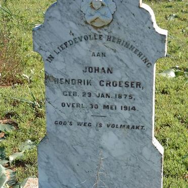 CROESER Johan Hendrik 1875-1914