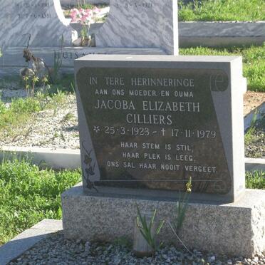 CILLIERS Jacoba Elizabeth 1923-1979