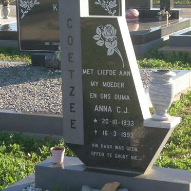COETZEE Anna C.J. 1933-1993