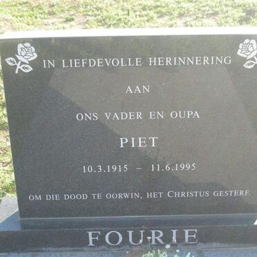 FOURIE Piet 1915-1995