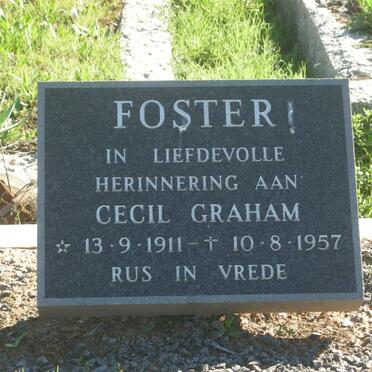 FOSTER Cecil Graham 1911-1957