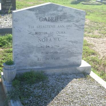 GABRIEL Nora M.C. 1912-1981