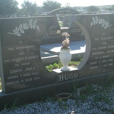 HUGO Gideon Jozua 1902-1975 &amp; Frederika Jacoba V.D. MERWE 1909-1988
