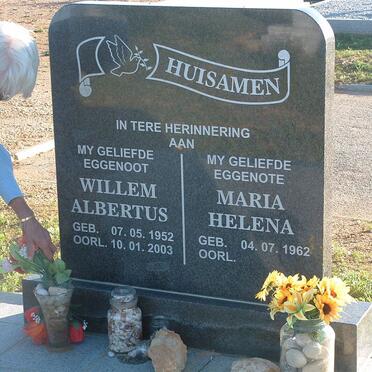 HUISAMEN Willem Albertus 1952-2003 &amp; Maria Helena 1962-