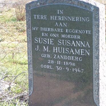 HUISAMEN Susanna J.M. nee ZANDBERG 1898-1967