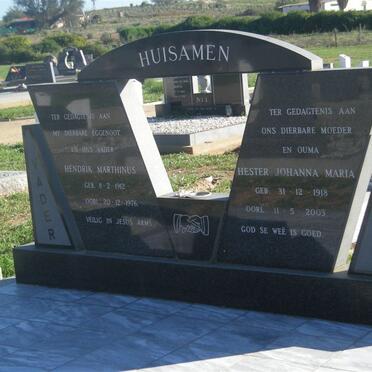 HUISAMEN Hendrik Marthinus 1912-1976 &amp; Hester Johanna Maria 1918-2003