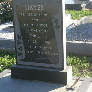 HAYES Jurie J. 1910-1990
