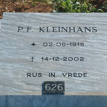KLEINHANS P.F. 1918-2002