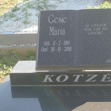 KOTZE Gesie Maria 1919-2000