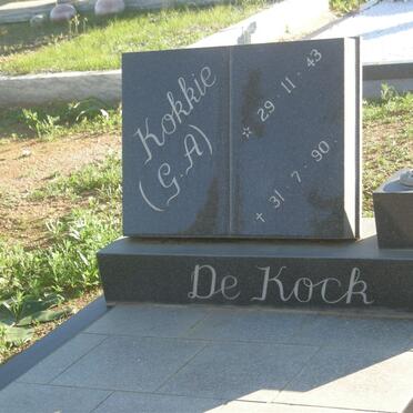 KOCK G.A., de 1943-1990