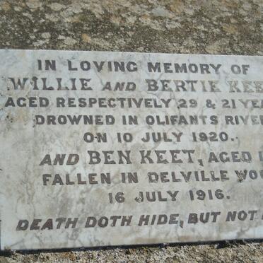 KEET Willie -1920 :: KEET Bertie -1920 :: KEET Ben -1916