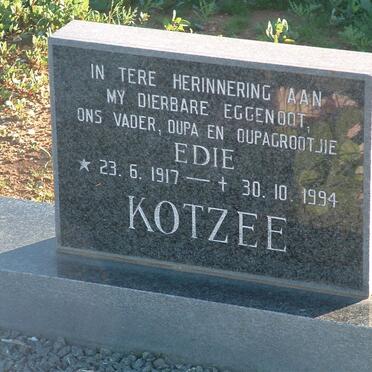 KOTZEE Edie 1917-1994