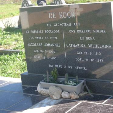 KOCK Nicolaas Johannes, de 1904-1985 &amp; Catharina Wilhelmina 1910-1987
