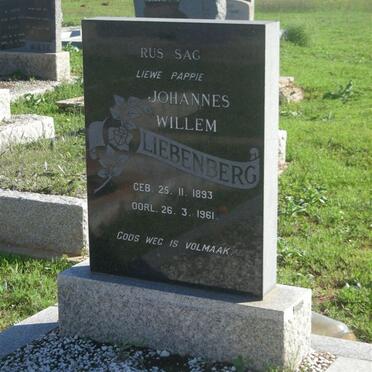 LIEBENBERG Johannes Willem 1893-1961