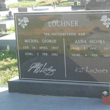 LOCHNER Michiel George 1907-1992 &amp; Anna Jacoba 1917-2005