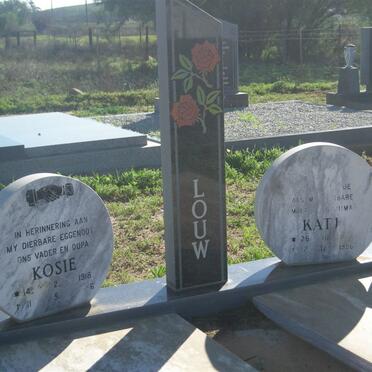 LOUW Kosie 1918-19?6  &amp; Kate ??-1996