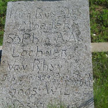 LOCHNER Sophia A.A. nee VAN RHYN 18??-1947_1