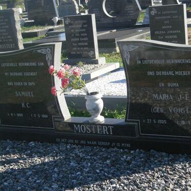 MOSTERT Samuel 1899-1984 &amp; Maria J.E. VOIGT 1905-1995