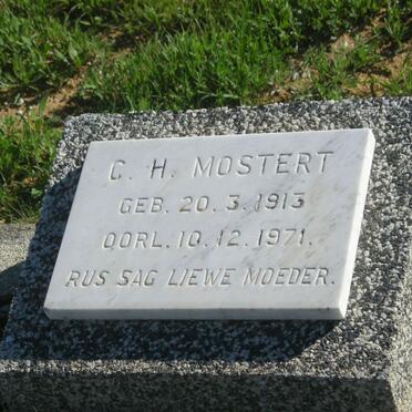 MOSTERT C.H. 1913-1971