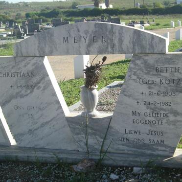 MEYER Christiaan 1899-1986 &amp; Bettie KOTZE 1905-1982_1