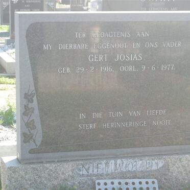 NIEUWOUDT Gert Josias 1916-1977
