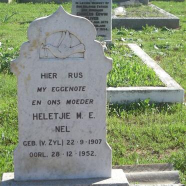NEL Heletjie M.E. nee V. ZYL 1907-1952