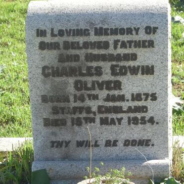OLIVER Charles Edwin 1875-1954