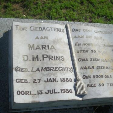 PRINS Maria D.M. nee LAMBRECHTS 1888-1936