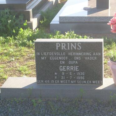 PRINS Gerrie 1936-1996