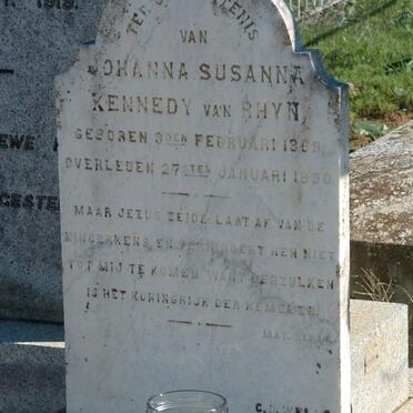 RHYN Johanna Susanna Kennedy, van 1889-1890