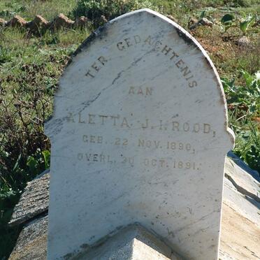 ROOD Aletta J.I. 1890-1891