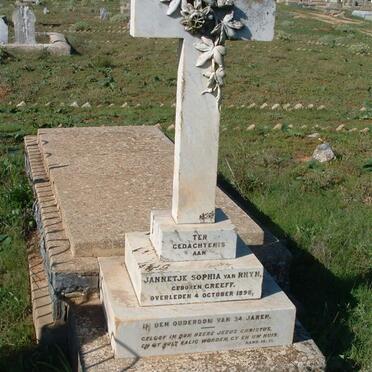 RHYN Jannetjie Sophia, van nee GREEFF -1898