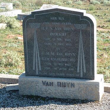 RHYN H.P.N., van 1850-1932 &amp; G.M.M. ENGELBRECHT 1855-1921