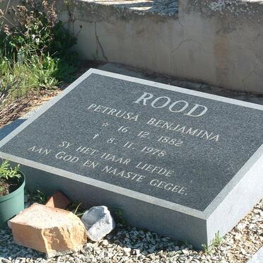 ROOD Petrusa Benjamina 1882-1978