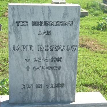 ROSSOUW Japie 1918-1969