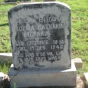 RICHARDS Sophia Catharina 1856-1940
