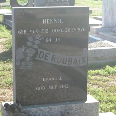 ROUBAIX Hennie, de 1912-1976