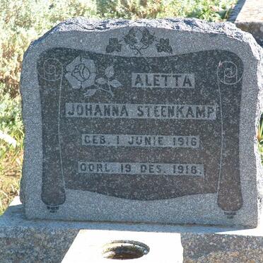 STEENKAMP Aletta Johanna 1916-1918