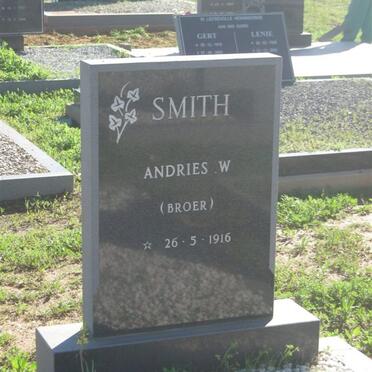 SMITH Andries W. 1916-