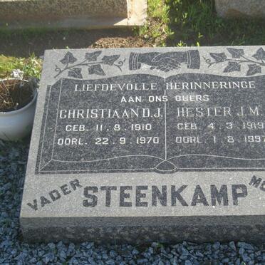 STEENKAMP Christiaan D.J. 1910-1970 &amp; Hester J.M. 1919-1997