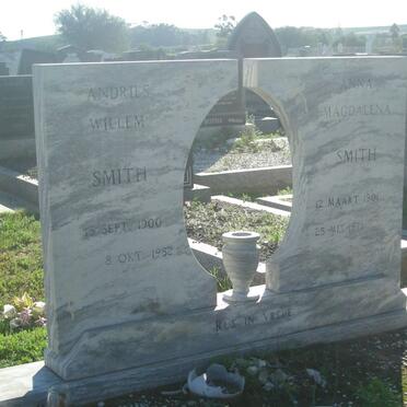 SMITH Andries Willem 1900-1982 &amp; Anna Magdalena 1901-1971