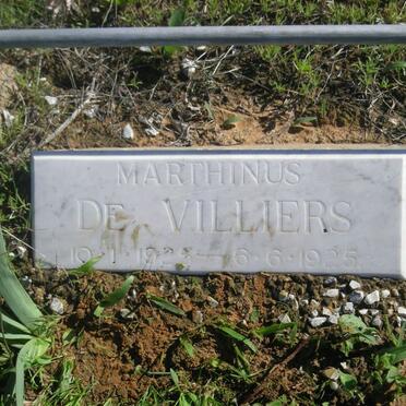 VILLIERS Marthinus, de 1925-1925
