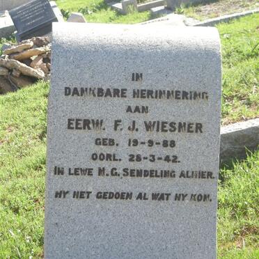 WIESNER F.J. 1888-1942