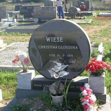 WIESE Christina Gloudina 1918-1987