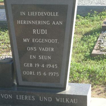 WILKAU Rudi, von Lieres und 1945-1975