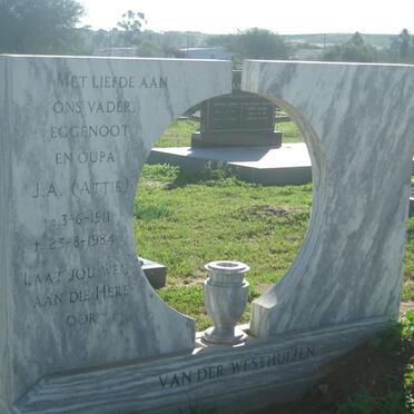 WESTHUZEN J.A., van der 1911-1984